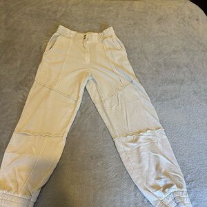 Kids Cream Jogger Pants